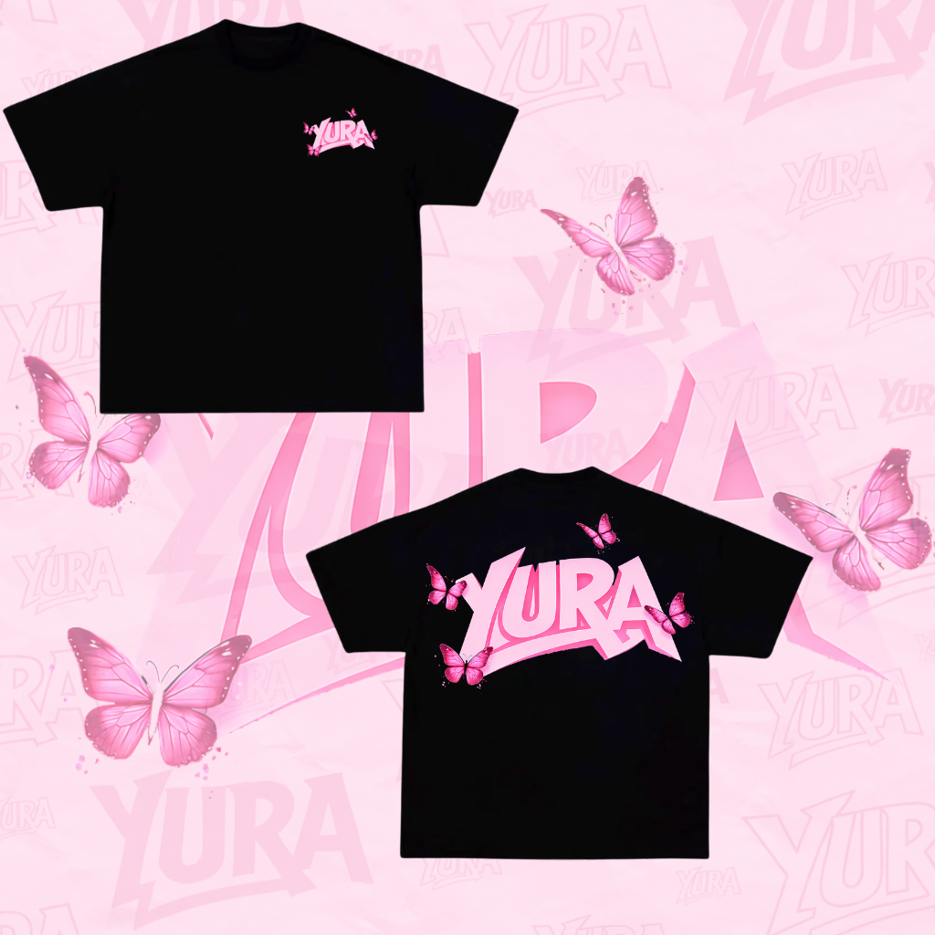 TEE-SHIRT YURA NOIR édition BUTTERFLY