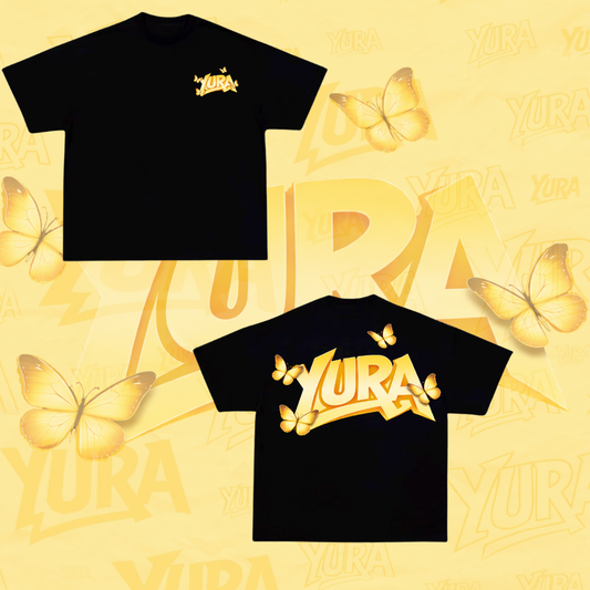 TEE-SHIRT YURA NOIR édition BUTTERFLY
