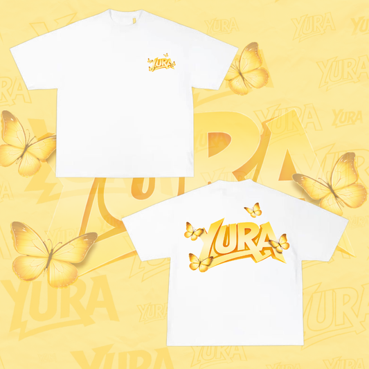 TEE-SHIRT YURA BLANC édition BUTTERFLY