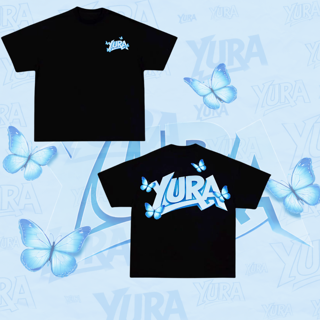 TEE-SHIRT YURA NOIR édition BUTTERFLY